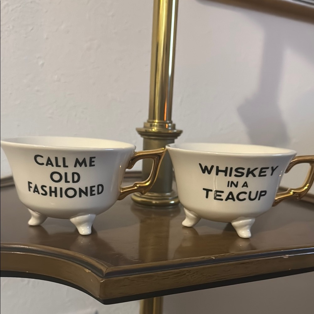Gold Handle Teacup Set